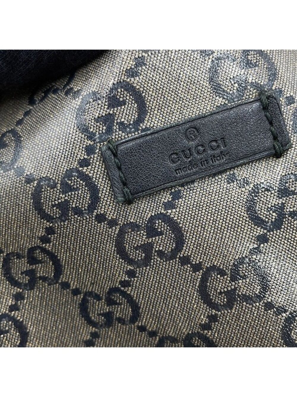 Gucci Shoulder Bag GG Crystal Leather Black - Picture 8 of 10